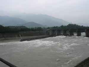 Fig. 1 Overview of the site of the ancient Dujiangyan water control project, Sichuan province