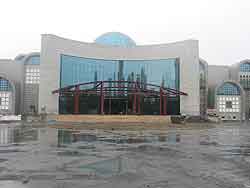 Exterior of new Xinjiang Regional Museum (under construction), Urumqi. [BGD]