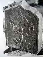 Fig. 29 Stone marker from a Nestorian grave monument.