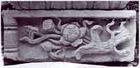 Fig. 27 Carved bunch of lotus flowers from an Islamic tomb monument.