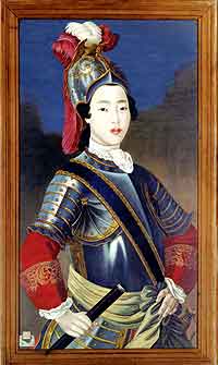 Fig. 4 'Portrait of the Fragrant Concubine in Armour' (<i>Xiang Fei rongzhuang xiang</i>)